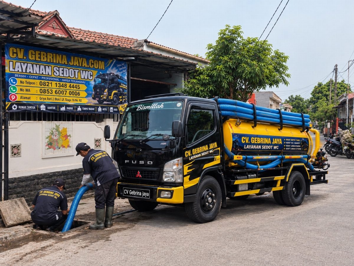 Tim Teknisi CV GEBRINA JAYA Menangani Sedot WC