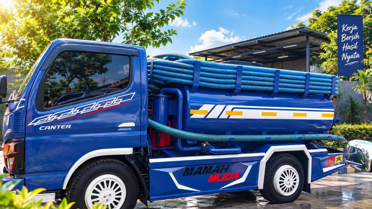 Unit Truk Tangki Vakum Kapasitas Besar
